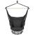 Hamac tip leagan suspendat pentru casa sau gradina, cu perne, 130x100cm, 150kg, gri inchis Household NewTrend