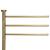 Suport cuier pentru prosoape cu 3 brate, inaltime 86cm, auriu lucios Household NewTrend