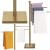 Suport cuier pentru prosoape cu 3 brate, inaltime 86cm, auriu lucios Household NewTrend