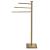Suport cuier pentru prosoape cu 3 brate, inaltime 86cm, auriu lucios Household NewTrend