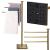 Suport cuier pentru prosoape cu 3 brate, inaltime 86cm, auriu lucios Household NewTrend
