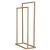 Suport metalic de baie pentru prosoape, cu 2 standuri, 86 cm, auriu mat Household NewTrend