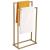 Suport metalic de baie pentru prosoape, cu 2 standuri, 86 cm, auriu mat Household NewTrend