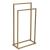 Suport metalic de baie pentru prosoape, cu 2 standuri, 86 cm, auriu mat Household NewTrend