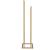 Suport metalic de baie pentru prosoape, cu 2 standuri, 86 cm, auriu mat Household NewTrend