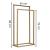 Suport metalic de baie pentru prosoape, cu 2 standuri, 86 cm, auriu mat Household NewTrend