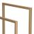Suport metalic de baie pentru prosoape, cu 2 standuri, 86 cm, auriu mat Household NewTrend