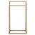 Suport metalic de baie pentru prosoape, cu 2 standuri, 86 cm, auriu mat Household NewTrend
