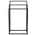 Suport metalic de baie pentru prosoape, cu 3 standuri, 84 cm, negru Household NewTrend