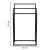 Suport metalic de baie pentru prosoape, cu 3 standuri, 84 cm, negru Household NewTrend