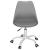 Scaun de birou ergonomic, piele ecologica, 150kg, baza otel, gri Household NewTrend