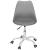 Scaun de birou ergonomic, piele ecologica, 150kg, baza otel, gri Household NewTrend