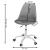 Scaun de birou ergonomic, piele ecologica, 150kg, baza otel, gri Household NewTrend