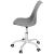 Scaun de birou ergonomic, piele ecologica, 150kg, baza otel, gri Household NewTrend