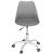 Scaun de birou ergonomic, piele ecologica, 150kg, baza otel, gri Household NewTrend