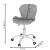 Scaun de birou ergonomic, tapitat cu catifea, 120kg, gri Household NewTrend