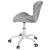 Scaun de birou ergonomic, tapitat cu catifea, 120kg, gri Household NewTrend