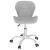 Scaun de birou ergonomic, tapitat cu piele ecologica, 120kg, alb gri Household NewTrend