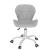 Scaun de birou ergonomic, tapitat cu piele ecologica, 120kg, alb gri Household NewTrend