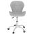 Scaun de birou ergonomic, tapitat cu piele ecologica, 120kg, alb gri Household NewTrend