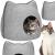 Patut pisici si caini, moale si pufos, antiderapant, perna detasabila, 38x36x36 cm, gri Household NewTrend