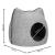 Patut pisici si caini, moale si pufos, antiderapant, perna detasabila, 38x36x36 cm, gri Household NewTrend