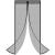 Plasa anti-insecte, cu inchidere magnetica, latime 100cm, inaltime 210cm, negru Household NewTrend
