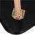 Set 2 mese de cafea, ovale, 54x45 cm si 41x40 cm, Blat MDF, Picioare lemn, Negru Household NewTrend