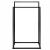 Suport metalic de baie pentru prosoape, cu 2 standuri, 84 cm, negru Household NewTrend