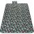 Patura pentru picnic sau plaja, cu folie izolatoare si maner, 200x200cm, negru floral Household NewTrend