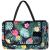 Patura pentru picnic sau plaja, cu folie izolatoare si maner, 200x200cm, negru floral Household NewTrend
