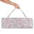 Saltea pentru plaja pliabila, din spuma, ultra-usoara, cu perna si maner de transport, 60x180cm, gri flamingo roz Household NewTrend