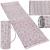 Saltea pentru plaja pliabila, din spuma, ultra-usoara, cu perna si maner de transport, 60x180cm, gri flamingo roz Household NewTrend