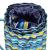 Saltea pentru plaja pliabila, din spuma, ultra-usoara, cu perna si maner de transport, 60x180cm, albastru galben Household NewTrend