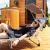Sezlong pliabil cu parasolar, 188x57x38cm, sarcina 120kg, gri Household NewTrend