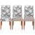 Husa universala pentru scaun, marime universala, poliester si spandex, 38x70cm, gri cu model floral Household NewTrend