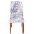 Husa pentru scaun, marime universala, poliester si spandex, 38x70cm, alb, nuante de bleumarin, galben Household NewTrend
