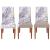 Husa pentru scaun, marime universala, poliester si spandex, 38x70cm, alb, nuante de bleumarin, galben Household NewTrend