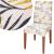 Set 4 huse pentru scaun, marime universala, poliester si spandex, 38x70cm, alb, gri si galben Household NewTrend