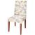 Set 4 huse pentru scaun, marime universala, poliester si spandex, 38x70cm, alb, gri si galben Household NewTrend