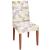 Husa pentru scaun, marime universala, poliester si spandex, 38x70cm, alb, gri si galben Household NewTrend