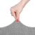 Set 4 huse universale pentru scaun, marime universala, poliester si spandex, 45 x 60 cm, gri cu carouri Household NewTrend