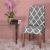 Set 4 huse universale pentru scaun, marime universala, poliester si spandex, 45 x 60 cm, gri alb Household NewTrend