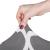Set 4 huse universale pentru scaun, marime universala, poliester si spandex, 45 x 60 cm, gri alb Household NewTrend