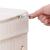 Cos de rufe din bambus cu capac, 2 compartimente, sac detasabil, volum 100L, 54x35x60cm, alb Household NewTrend