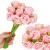 Buchet de flori artificiale din poliester, 12 fire trandafiri, 26cm, roz Household NewTrend