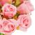 Buchet de flori artificiale din poliester, 12 fire trandafiri, 26cm, roz Household NewTrend