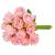 Buchet de flori artificiale din poliester, 12 fire trandafiri, 26cm, roz Household NewTrend