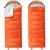 Sac de dormit tip mumie, cu geanta de transport, 175x73cm, 8-20grade, portocaliu Household NewTrend