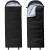 Sac de dormit tip mumie, cu geanta de transport, 220x80cm, 0-15grade, negru Household NewTrend